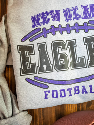 New Ulm Eagles Football Casual Fleece Crewneck Sweatshirt