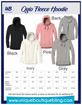 Arrows Watertown Rhinestone Fashion Fleece Hoodie