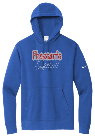 Pheasants Softball Rhinestone Blue Sleeve Swoosh Nike Hoodie
