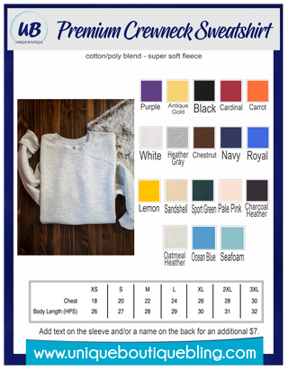 Deuel Red Metallic Puff Black Plush Crewneck Sweatshirt