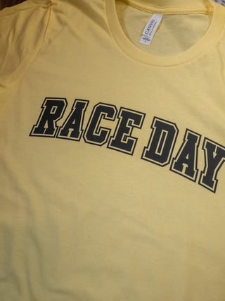 Race Day Heather Yellow Tee