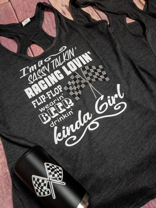 Race Lovin Kinda Girl Tank - More Color Options