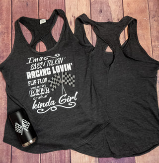 Race Lovin Kinda Girl Tank - More Color Options