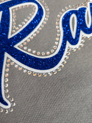 XL Raiders Rhinestone Dyed Crewneck Sweatshirt
