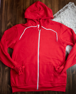 Sponge Fleece Zip-Up Hoodie