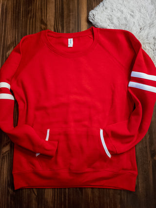 Ladies Varsity Crewneck Sweatshirt