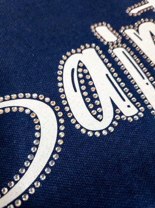 MEDIUM Saints Rhinestone Dyed Crewneck Sweatshirt