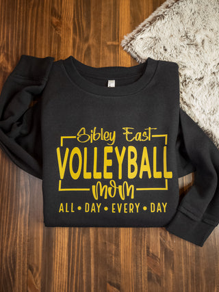 Sibley East Volleyball Mom Relaxed Crewneck