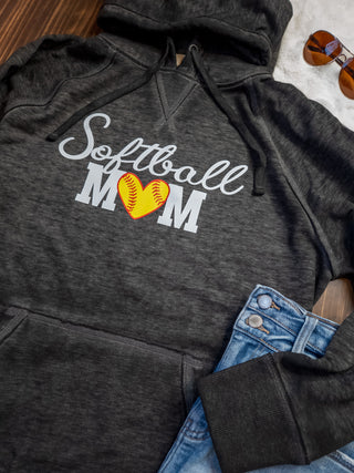 Softball Mom Fleece Hoodie