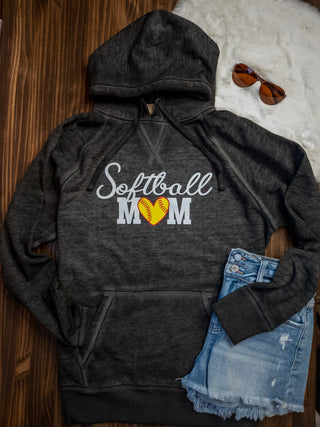 Softball Mom Fleece Hoodie
