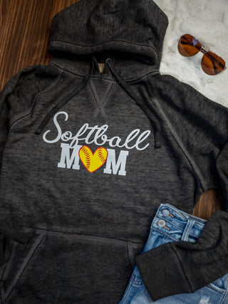 Softball Mom Fleece Hoodie