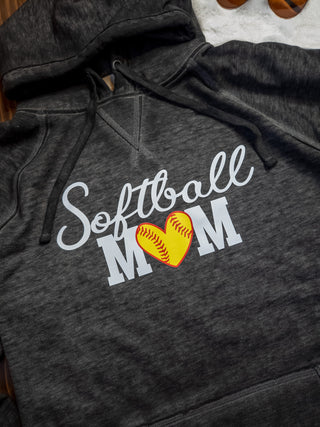Softball Mom Fleece Hoodie