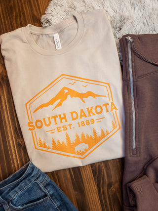 LARGE South Dakota Dust Tee - Copper Print