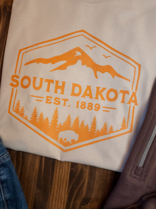 LARGE South Dakota Dust Tee - Copper Print