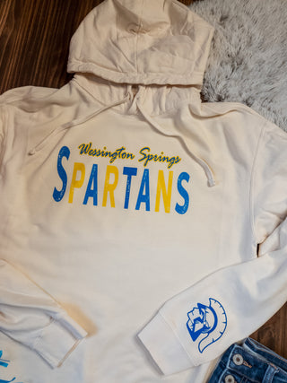 Wessington Springs Spartans Dyed Fleece Hoodie