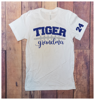 Tiger Football Grandma White Tee
