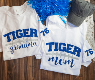 Tiger Football Grandma White Tee