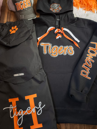 Tigers Howard Rhinestone Lace-Up Hoodie