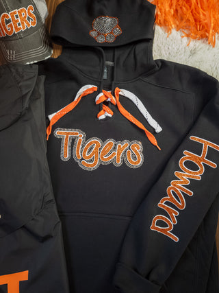 Tigers Howard Rhinestone Lace-Up Hoodie