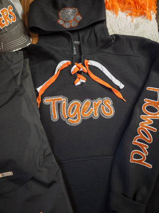 Tigers Howard Rhinestone Lace-Up Hoodie