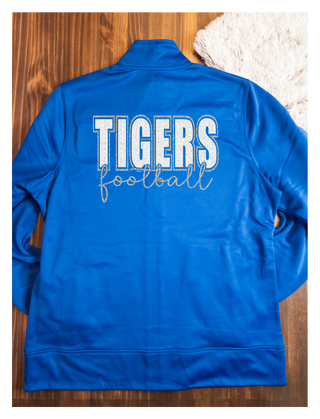 Tigers Football Blue Full Zip Jacket
