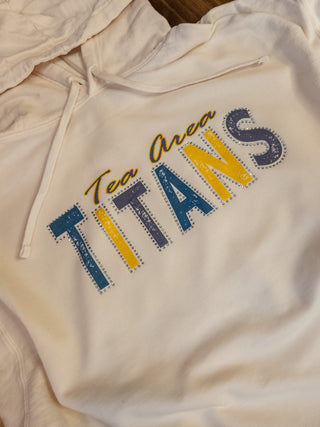 SMALL Titans Rhinestone Dyed Fleece Hoodie