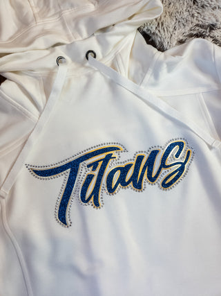 Titans Rhinestone Fashion Fleece Hoodie