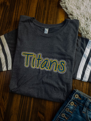 MEDUIM Titans Rhinestone Jersey Tee