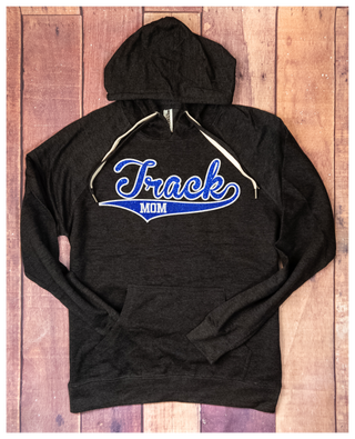 Track Mom Sparkle Charcoal Double Lace Sweatshirt - More Options