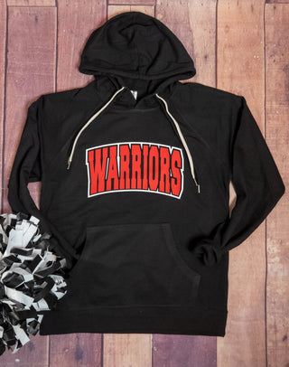 Warriors Red and Black Double Lace Sweatshirt