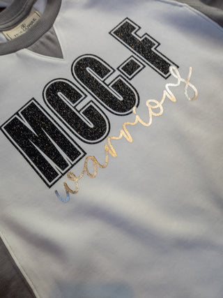 MCC-F Warriors Gray League Crewneck - Ladies Fit