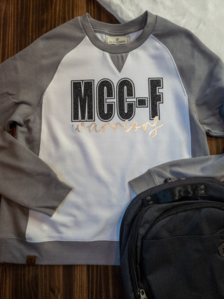 MCC-F Warriors Gray League Crewneck - Ladies Fit