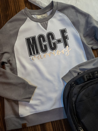 MCC-F Warriors Gray League Crewneck - Ladies Fit