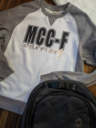MCC-F Warriors Gray League Crewneck - Ladies Fit