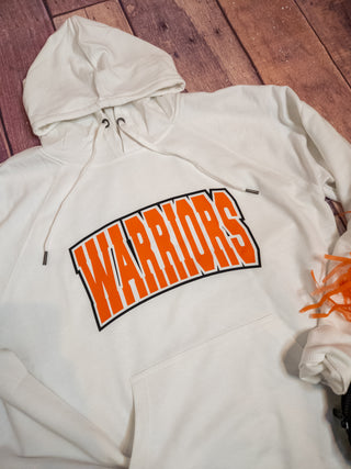 Warriors Orange and White Double Lace Sweatshirt