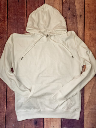 French Terry Double Lace Lightweight Hooded Sweatshirt