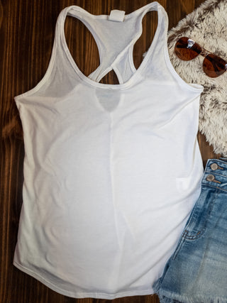 Luxe Keyhole Racerback Tank
