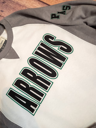 Arrows PAS Gray League Crewneck - Ladies Fit