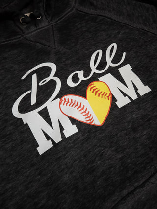 Ball Mom Fleece Hoodie
