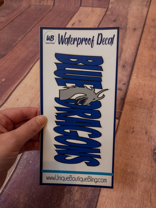 Blue Dragons Decal