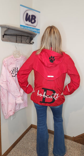Bobcats B Red Lightweight Jacket