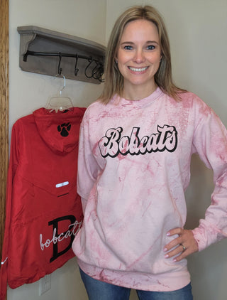Bobcats Clay Colorblast Crewneck Sweatshirt