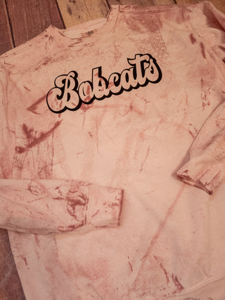 Bobcats Clay Colorblast Crewneck Sweatshirt
