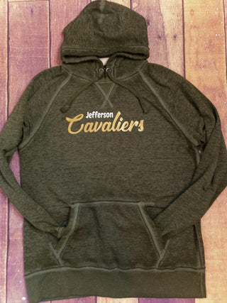 Cavaliers Jefferson Olive Fleece Hoodie