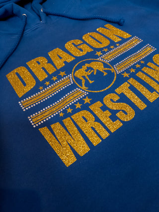 Dragon Wrestling Classic Rhinestone Hoodie