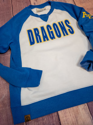 Dragons AE Blue League Crewneck - Ladies Fit