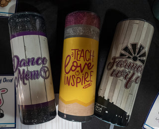 Dance Mom Purple Accents Tumbler