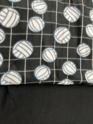 Black Volleyball Blanket **Choose Backing *Can Add Customization