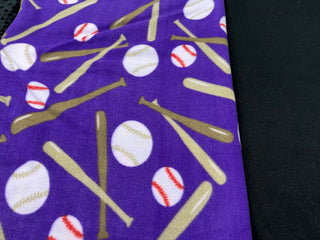 Purple Baseball Blanket **Choose Backing *Can Add Customization