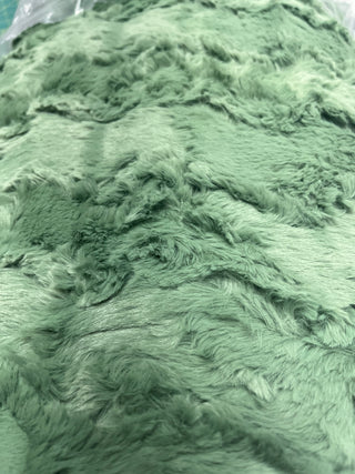 Green Snowy Owl / Green Glacier - Double Sided Minky Blanket - Ready to Ship Sizes